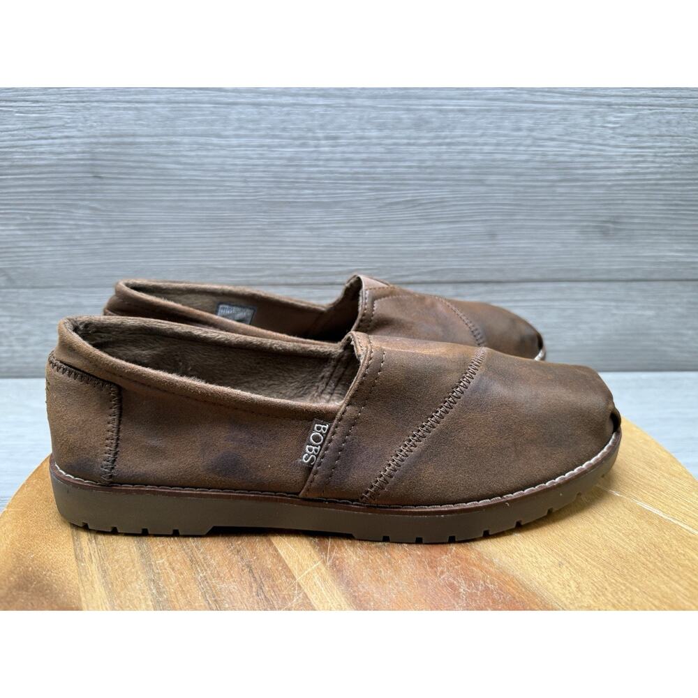 Women’s Bobs from Sketchers Memory Foam Slip-On Brown Shoes Size 9.5